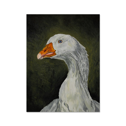 Thoughtful Goose Fine Art Print