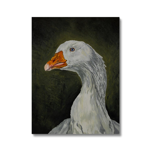 Thoughtful Goose Canvas
