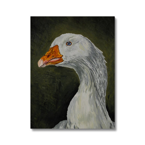 Thoughtful Goose Canvas